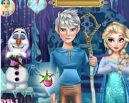 Valentin nap - Elsa kissing Jack Frost