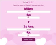 Lovetester Valentin nap HTML5 jtk