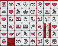 Valentin nap - Valentines mahjong